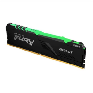 Memória Ddr4 Kingston Fury Beast Rgb, 8gb, 3200mhz, Preto